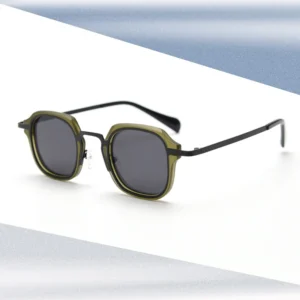 HBK Unisex Square Vintage Sunglasses Customized Logo Eyewear for Men Women TAC Polarized Lenses TR90 New Fashion Shopping