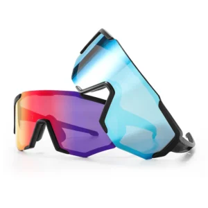 HUBO 517 Riding Glasses Bicycle Pickleball Custom Sport Sunglasses Interchangeable Lens Polarized Cycling Glasses Men