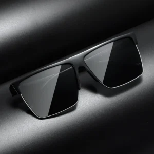 Half Frame Square Sunglasses UV400 Plastic Vintage Shades Women Men