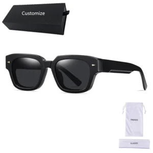 Handmade Full Acetate Frames Rivet Climbing Cycling Polarized Lens Chunky Sunglasses