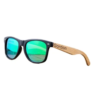 Handmade Natural Wood Bamboo Sunglasses for Men Women Light Weight Fashionable Colored Custom Glasses Unique Vintage