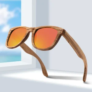 Handmade Natural Wood Polarized Sunglasses UV400 Wooden Sun Glasses Men