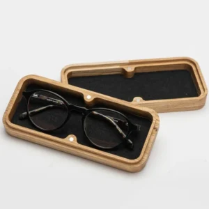 Handmade Sunglasses Storage Case Oak Trinket Box Sunglasses Packaging Wooden Gift Box with Magnetic Closing