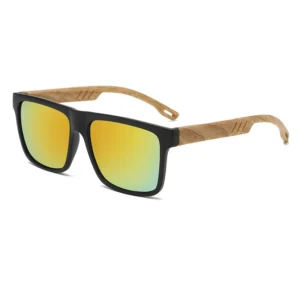 Handmade Vintage Zebra Wood Full Rim Polarized Sunglasses for Unisex Fashion Outdoor Use with UV Protection Lightweight Design