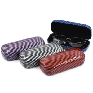 Hard Leather Glasses Case, Iron Metal Sunglasses Case, Portable Eyeglasses Box