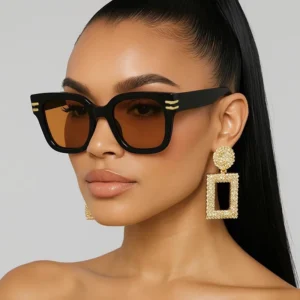 High End Colored Custom Logo Sunglasses for Men Women