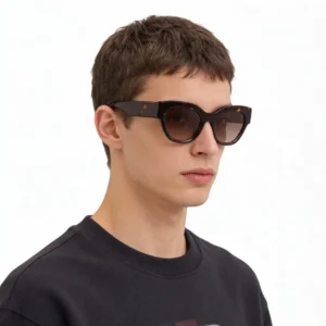 High End Custom Logo Fashionable Design Unisex UV400 Square Polarized Acetate Shade Sunglasses