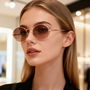 High End European American Cross Border Old Money Style Square Small Frame Unisex Sunglasses UV400 Full Rim Lightweight Durable
