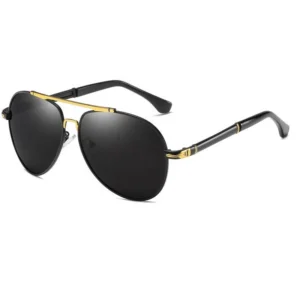 High End Men’s Polarized Sunglasses Big Frame Metal Driving Glasses