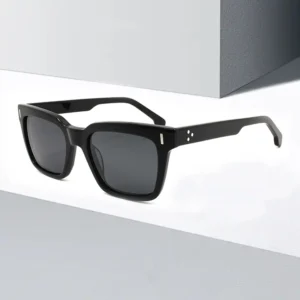 High Luxury Square Sunglasses Black Men Acetate Sunglasses Manufacturer