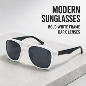 High Quality Acetate Fiber Sunglasses Fashionable Square Shaped Glasses UV Resistant Men’s Outdoor Cycling Sunglasses