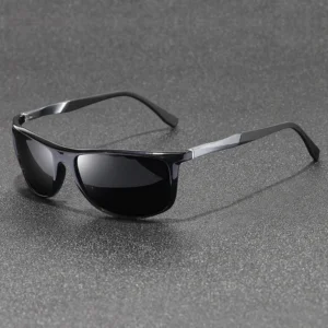 High Quality Aluminum Magnesium Polarized Glasses Night Vision Driving Men’s Yellow Sunglasses