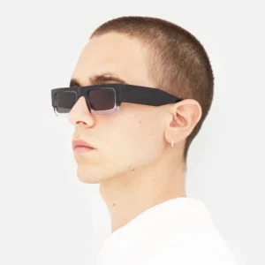 High Quality Bicolor Design Sun Glasses Vintage Retro Luxury Eyewear Acetate Logo Custom Small Square Sunglasses