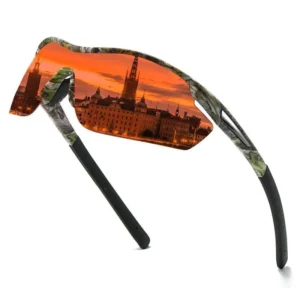 High Quality Camouflage Plastic Frame Polarizing Lens Sports Glasses Bicycle Men’s and Women’s High End Sunglasses