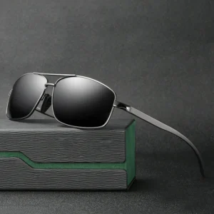 High Quality Classical Metal Fishing Sunglasses Men’s Driving Sun Shade Men’s Pilot TAC Polarized Sunglasses