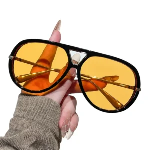 High Quality Double Beam Pilot Sunglasses Outdoor Sunblock PC UV400 Concave Shape Unisex Shade Juncture CY5617 Full Rim for