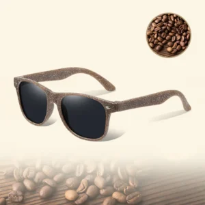 High Quality Eco Friendly Sunglasses RPET Natural Coffee Grounds Wooden Bamboo Recycled Sunglasses