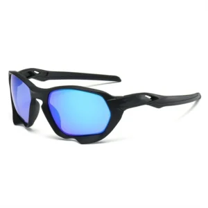 High Quality Fashion Colorful Coating Curved Irregular Sunglasses Outdoor UV400 Sun Protection Running Cycling Sports Sun Shades