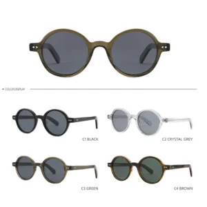 High Quality Fashion Custom Logo Shades Discoloration Sunglasses for Men Women Polarized Eyeglasses Acetate Sunglasses 03