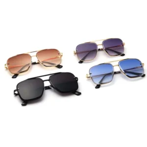 High Quality Fashion Design Men Metal Sunglasses CE Standard UV400 Sunglasses