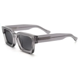 High Quality Fashion Men Custom Logo Sun Glasses Square Acetate Polarized Sunglasses
