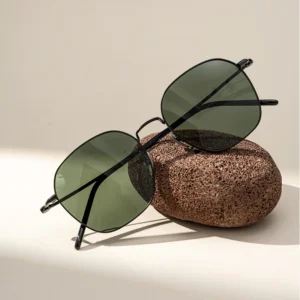 High Quality Half titanium Polarized Sunglasses Lightweight Metal Frame Anti Radiation UV Protection for Men Women Driving