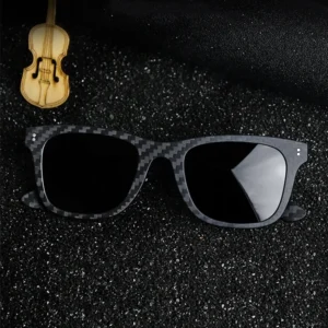 High Quality Luxury Custom Mens Designer Sunglasses Shades Gafas Glasses Polarized Forged Carbon Fiber Sunglasses Men
