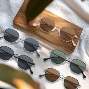 High Quality Luxury Customized Pure Titanium Men Women Sunglasses Ultralight Oval Style for Driving Fishing Climbing Polarized