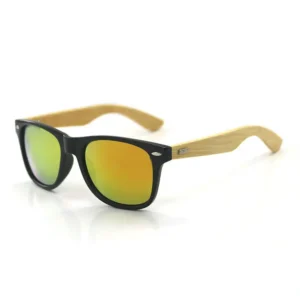 High Quality Mirror Lens Wood Bamboo Sunglasses Polarized Wooden Sunglasses