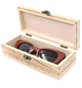 High Quality Rectangle Bamboo Sunglasses Case Simple Premium Eyeglasses Cases Bags
