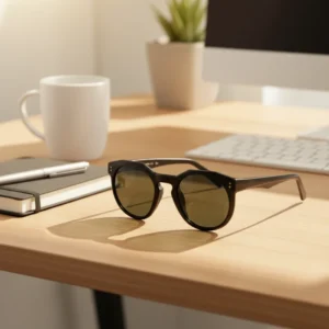 High Quality Retro Glass Lens Sunglasses PC TR90 Frame Rivet Design Polarized Lenses Comfortable for Men Women Colored