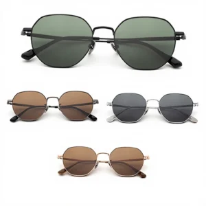High Quality Retro Titanium Eyeglasses Polarized Sunglasses for Men Women Custom Logo Eyewear