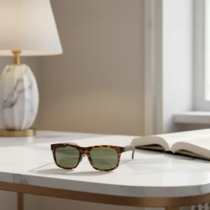 High Quality TR90 Frame Sunglasses with Retro Classic Glass Lens Polarized UV400 Protection Custom Logo Light Weight Fashionable