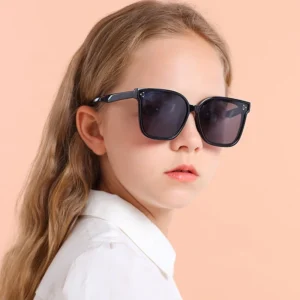 High Quality Unisex Custom Logo Sun Glasses Cute Fashionable Silicone Kids Sunglasses for Children