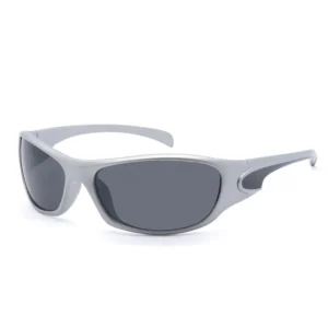 High Quality Y2K Sports Sunglasses Punk Wrap White PC Lens UV400 Outdoor Driving Glasses New Arrivals Night Vision