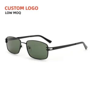 High end Square Frame Customizable Logo Polarized Sunglasses Suitable for Both Men and Women