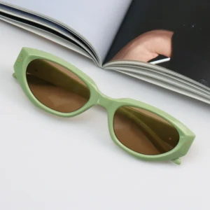 High quality Acetate Fiber Thick Frame UV400 Sunscreen Sunglasses for Outdoor Cat Eye Sunglasses Women