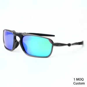 High quality Square Zinc Frame Metal Polarized Sunglasses for Men and Women for Cycling Sports Logo Custom UV 1pc Min