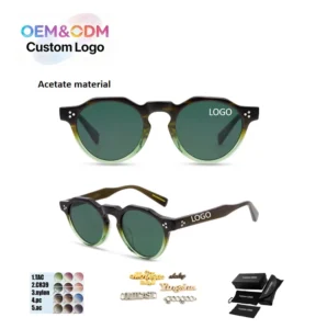 High quality Sunglasses Factory Acetate Glasses Suitable for Both Men and Women Polarized Black Frame