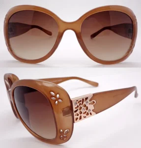 High quality pc durable material luxury style jewelry crystal stone oversized polarized women fashion sunglasses