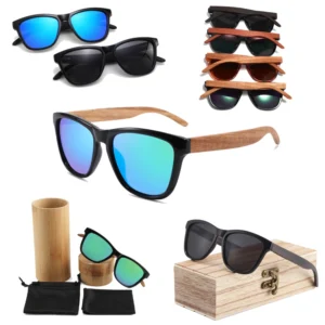 Hot Fashion Wooden Sunglasses Retro TAC Polarized Lens Sunglasses Women High Quality square Sunglasses Men