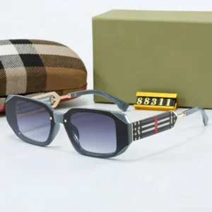 Hot Luxury Brand Square Retro Metal Sunglasses with Colorful Lens Fashion Uv400 Men’s Sunglasses Designer