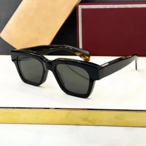 Hot Luxury High End Designer Brand Polarized Shades Square Shaped Frame Custom Logo Glasses UV400 Acetate Sunglasses