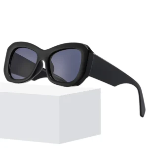 Hot Selling Classic Retro Vintage Small Square Women Frame Metal Hinge Rectangle Plastic Party Sunglasses