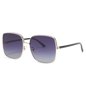 Hot Selling High End Women’s Square Sunglasses Trendy Fashion Polarized Driving Lenses Tac Material Lunettes De Soleil