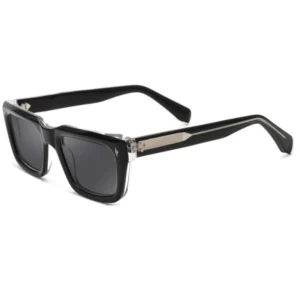 Hot Shape Custom Logo Fashion Trendy Eyewear Vintage Acetate Sunglasses Frame Square Sunglasses