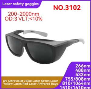 IPL Laser Glasses Custom CE 200 2000nm OD3 Anti Fog Scratch PC Lens For IPL Beauty Hair Removal Skin Rejuvenation Eye Protection