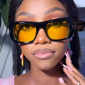 Irregular Fashion Retro Rectangle Vintage Sunglasses Women Men Trendy Designer Brands Square Sun Glasses Logo Custom