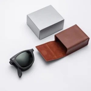 Italy Design Sunglasses High Quality Leather Cases Unisex UV400 Silver Lens Acetate Frame Designer Fashionable Sunglasses