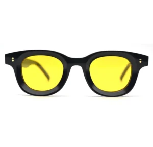 Ivintage Vicente TFB Retro Women’s Acetate Full Rim Fashion Sunglasses Yellow Polarized Lenses UV Protection TAC